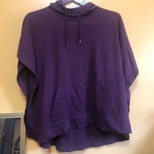 Champion Hooded Poncho Burgundy Size Medium